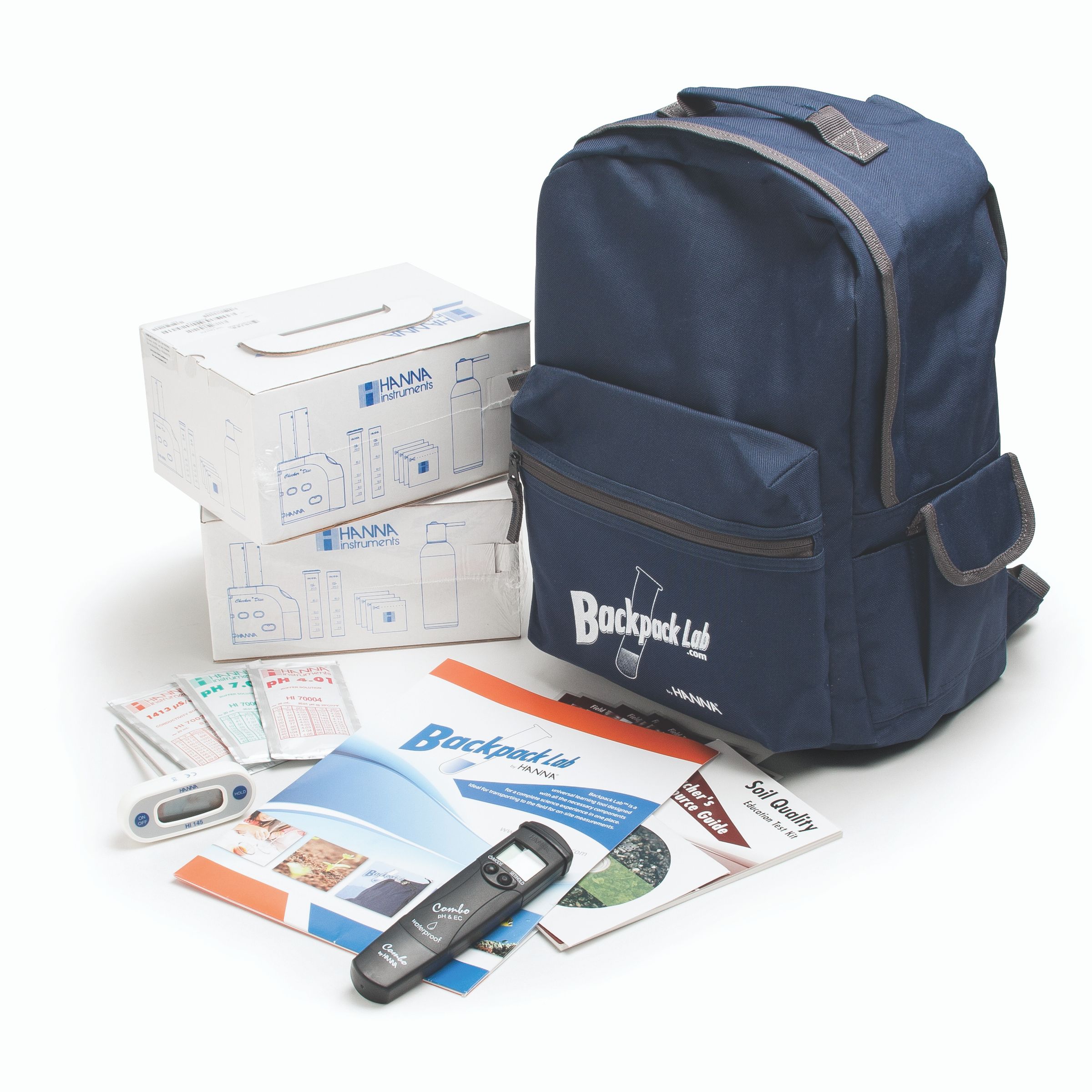 Soil Quality Test Kit Backpack Lab - HI3896BP
